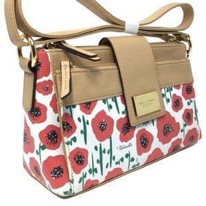 Tignanello red poppy shoulder bag
